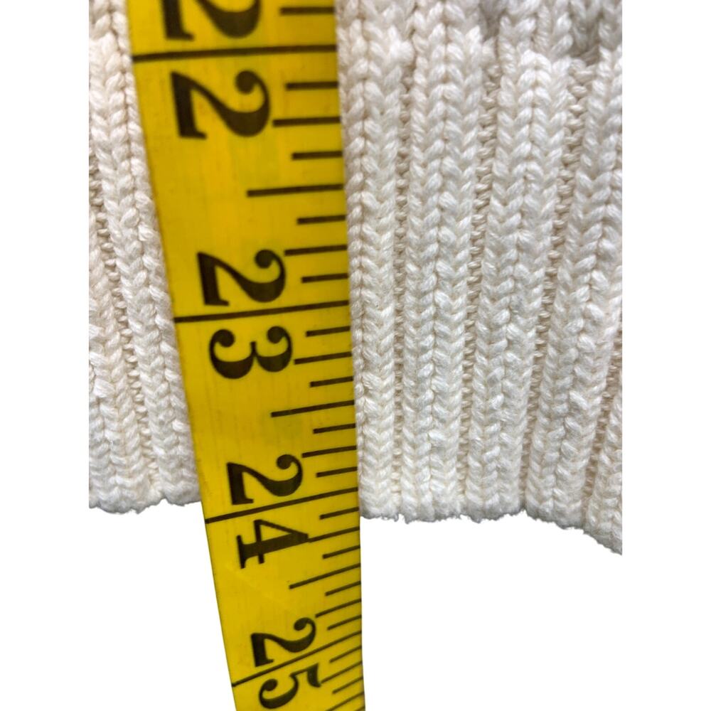 Grant Thomas Mens Cable Knit 100% Cotton V Neck Sweater Size S - Picture 7 of 7